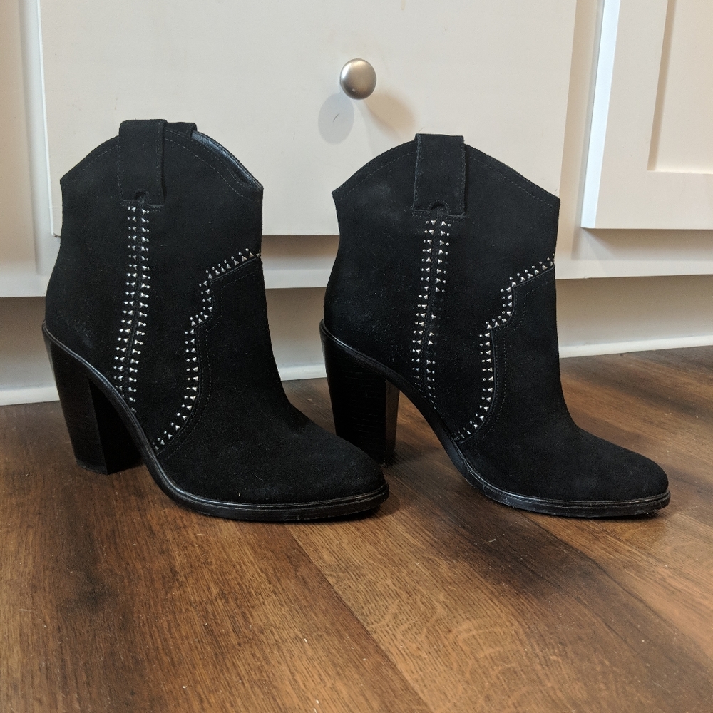 Joie Suede Studded Dalton Booties